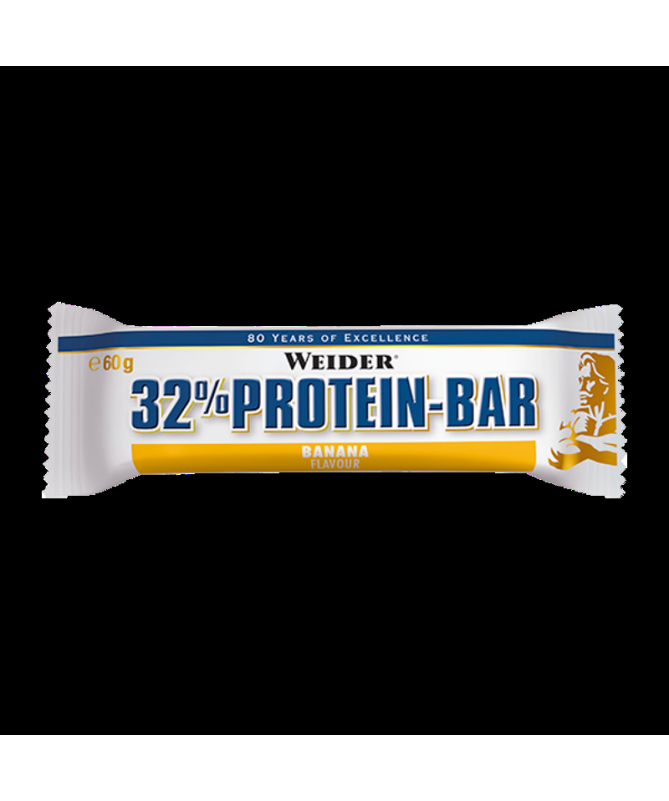 WEIDER PROTEIN 32 BARRITA BANANA 12UD – foto del producto leche proteínas jarabe WEIDER PROTEIN 32 BARRITA BANANA 12UD – foto del producto leche proteínas jarabe