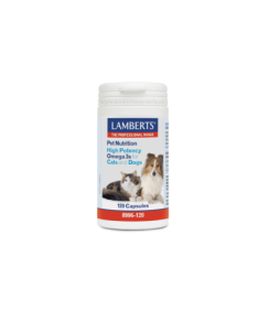 LAMBERTS OMEGA 3 ALTA POTENCIA GATOS Y PERROS 120 TABS 8996- – foto del producto ácido lamberts omega