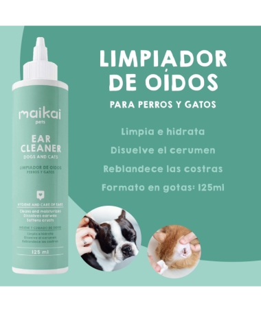 LIMPIADOR OIDOS PARA PERRO 125ML – foto del producto limpiador oidos perro