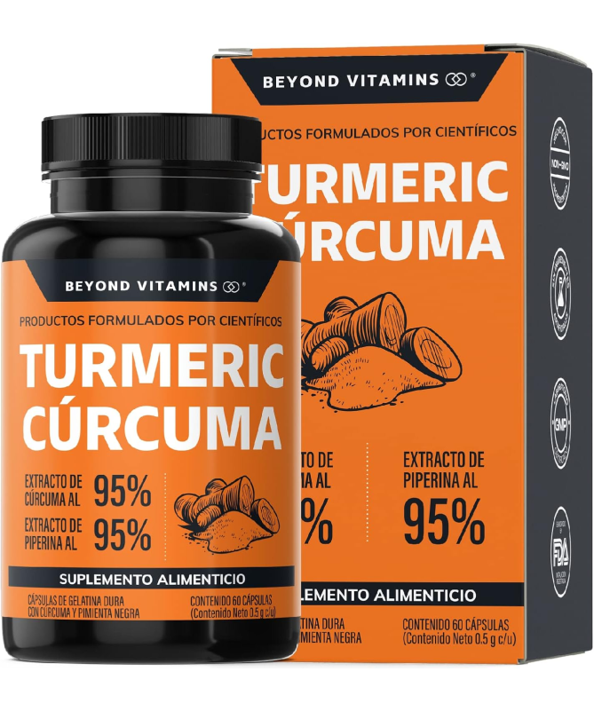 CURCUMA 95 90CAP – foto del producto vegetal curcuma cápsula