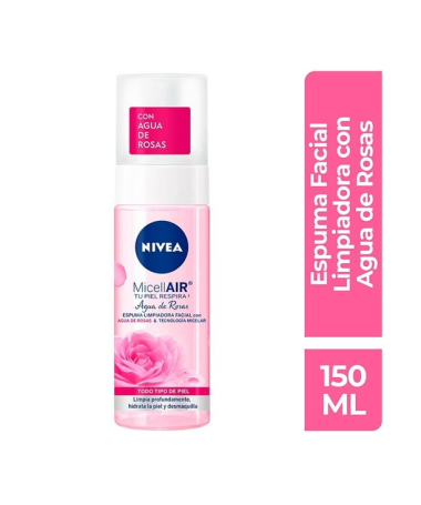ESPUMA LIMPIADORA MICELAR ROSA 150ML – foto del producto extract rosa sulfate