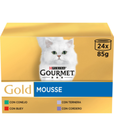GOURMET GOLD MOUSSE SALMON CAJA 24X85GR – foto del producto sulfato bruta subproductos
