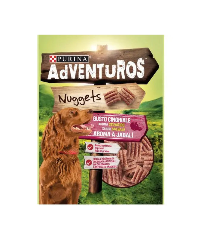 ADVENTUROS CANINE NUGGETS JABALI SALVAJE 6X90GR – foto del producto carnes subproductos animales ADVENTUROS CANINE NUGGETS JABALI SALVAJE 6X90GR – foto del producto carnes subproductos animales