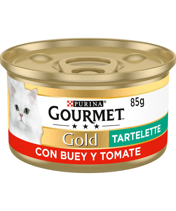 GOURMET GOLD TARTALLETTE BUEY TOMATE CAJA 24X85GR – foto del producto sulfato bruta subproductos