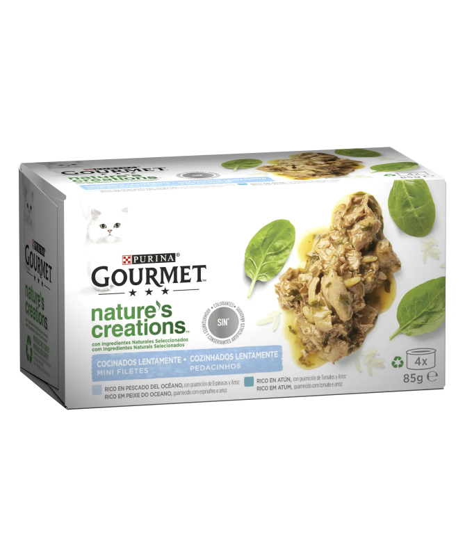 GOURMET NATURE FISH CAJA 12X4X85GR – foto del producto sulfato pescado subproductos