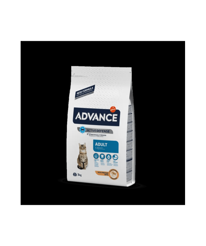 ADVANCE FELINE ADULT POLLO ARROZ 3KG – foto del producto proteínas vitamina sulfato