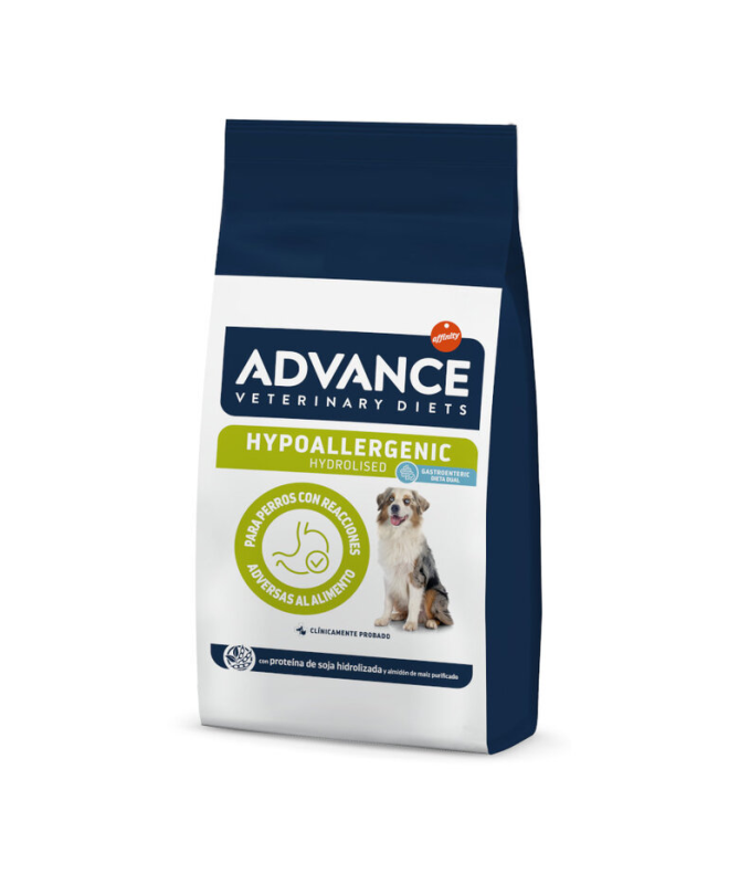 ADVANCE VET CANINE ADULT HYPOALLERGENIC 10KG – foto del producto proteína sulfato vitamina