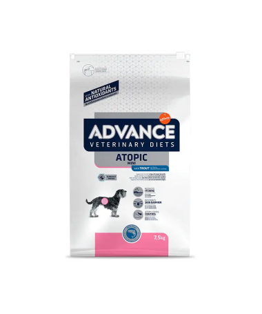ADVANCE VET CANINE ADULT ATOPIC MINI 1 5KG – foto del producto sulfato maíz trucha
