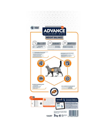ADVANCE VET FELINE ADULT WEIGHT BALANCE 3KG – foto del producto proteína sulfato proteínas