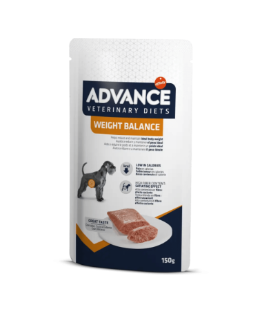 ADVANCE VET CANINE WEIGHT BALANCE POUCH 8X150GR – foto del producto bruta subproductos vitamina