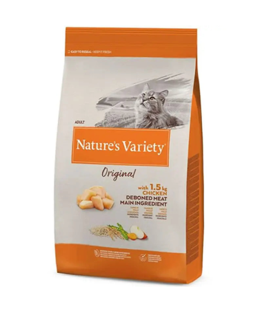 NATURE S VARIETY FELINE ADULT STER POLLO 1 25KG – foto del producto deshidratada proteína vitamina