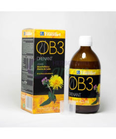 OB3 DRENANTE JARABE 475ML – foto del producto vegetal concentrado hoja