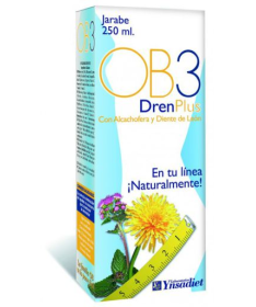 OB3 DRENANTE JARABE 250ML – foto del producto vegetal concentrado hoja