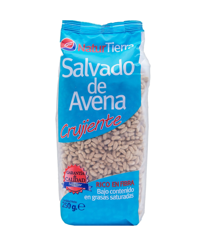 SALVADO DE AVENA CRUJIENTE 250GR – foto del producto gluten harina derivados