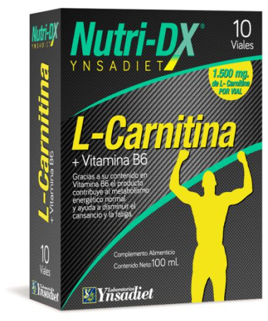 L CARNITINA 1500MG 10AMP NUTRI DX – foto del producto fructosa vitamina carnitina