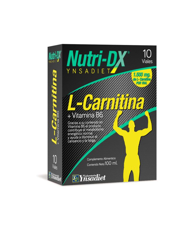 L CARNITINA 1500MG 10AMP NUTRI DX – foto del producto fructosa vitamina carnitina