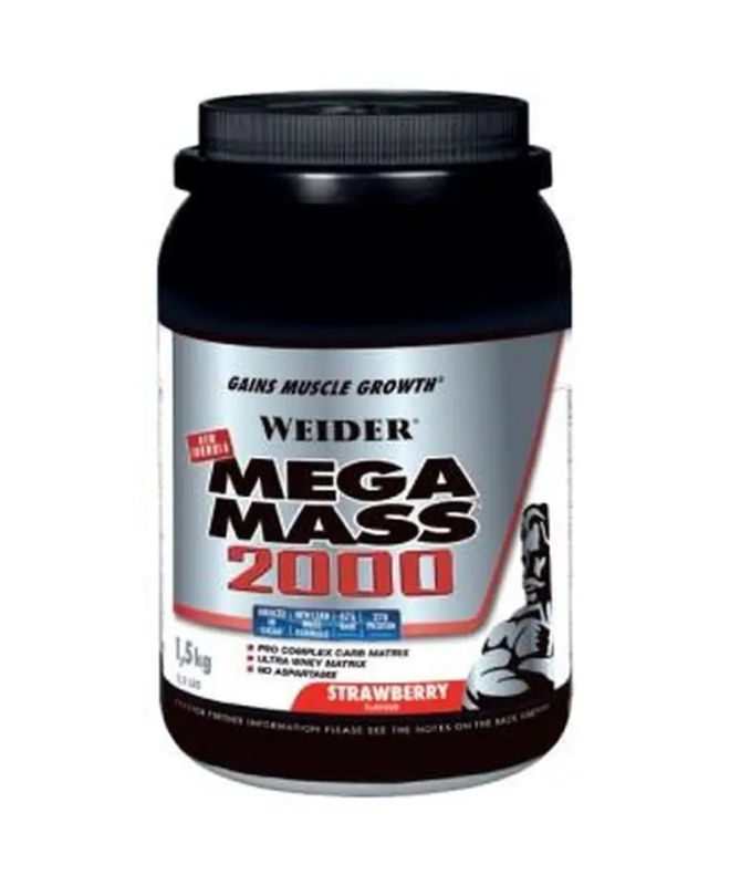 WEIDER MEGA MASS 2000 FRESA 1 5KG – foto del producto proteína leche suero WEIDER MEGA MASS 2000 FRESA 1 5KG – foto del producto proteína leche suero