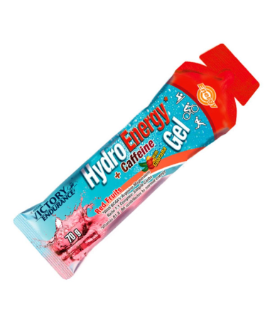 VICTORY ENDURANCE HYDRO ENERGY GEL RED FRUIT 24UD – foto del producto cafeína vitamina leucina