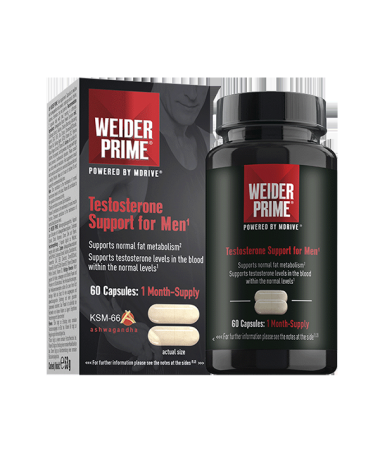 WEIDER PRIME TESTOSTERONA HOMBRE 60CAP – foto del producto vitamina extracto cordyceps