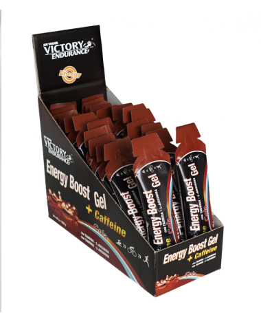VICTORY ENDURANCE ENERGY BOOST GEL CAFEIN COLA 24U – foto del producto vitamina magnesio cloruro