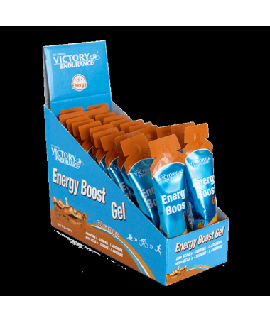 VICTORY ENDURANCE ENERGY BOOST GEL NARANJA 24U – foto del producto cloruro clorhidrato vitamina