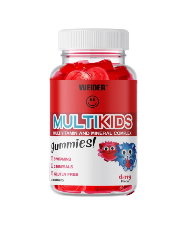 WEIDER GUMMY UP MULTIKIDS UP CHERRY 50GUMMIES – foto del producto vitamina acetato b12