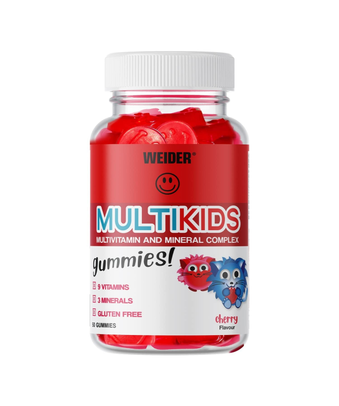WEIDER GUMMY UP MULTIKIDS UP CHERRY 50GUMMIES – foto del producto vitamina acetato b12