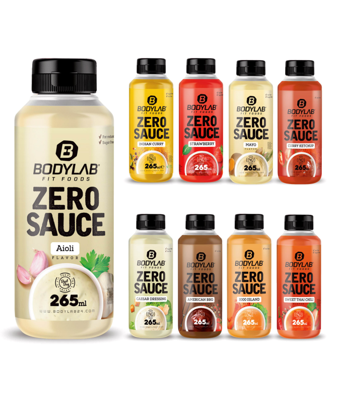 SAUCE ZERO SALSA BARBACOA 265ML – foto del producto goma sal fibra