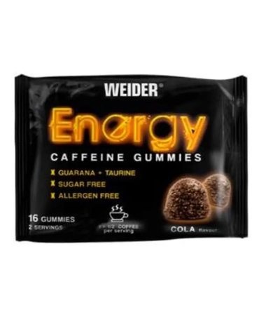 WEIDER ENERGY CAFFEINE COLA 16GUMMIES – foto del producto ácido vitamina cola