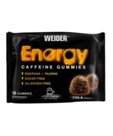 WEIDER ENERGY CAFFEINE COLA 16GUMMIES – foto del producto ácido vitamina cola
