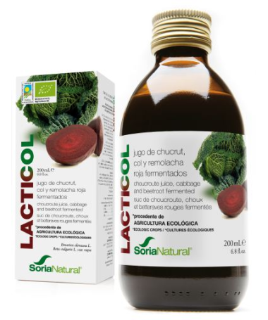 LACTICOL ECOLOGICO JUGO DE CHUCRUT 200ML – foto del producto jugo fermentada lactobacillus