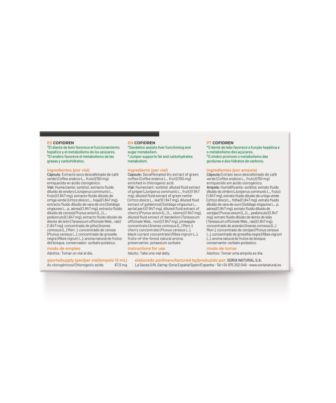 COFIDREN 15VIALES – foto del producto extracto fluido diluido COFIDREN 15VIALES – foto del producto extracto fluido diluido