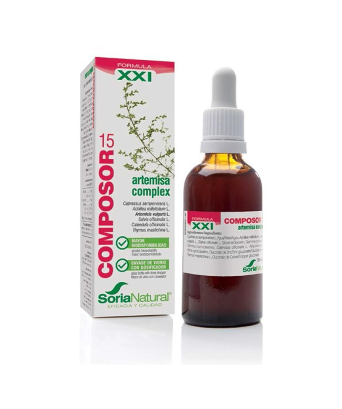 COMPOSOR 15 ARTEMISA COMPLEX XXI 50ML – foto del producto extracto fluido artemisa