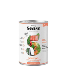 DIBAQ SENSE SALMON PERRO ADULTO LATA 380GR SG – foto del producto frescos salmón sulfato