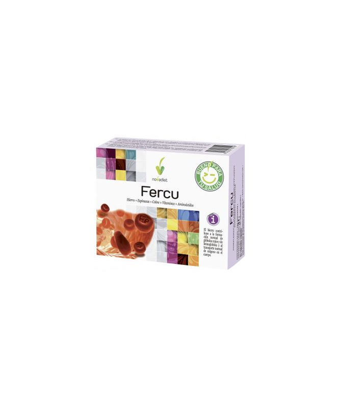 FERCU 60CAP – foto del producto vitamina ácido espinacas