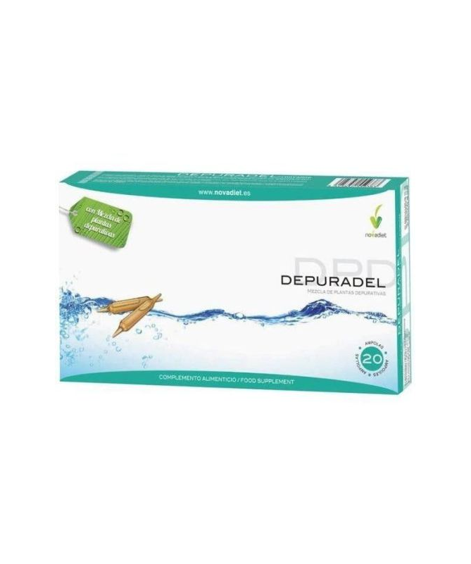 DEPURADEL 20AMP – foto del producto verde zumo ampolla