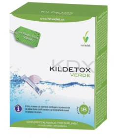 KILDETOX VERDE 18STICKS – foto del producto polvo zumo cola