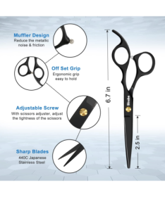 TIJERA CORTAU AS DOG BARBER – foto del producto tijera cortau dog