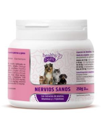 CALM COMPLEX NERVIOS SANOS PERROS Y GATOS 250 G VET – foto del producto vitamina aditivos 25100mg