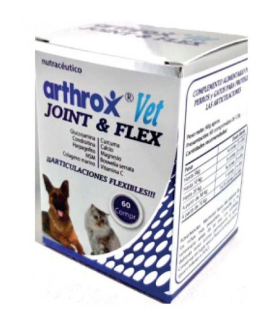 ARTHROX VET JOINT FLEX 60COMP VETERINARIA – foto del producto extracto seco 100