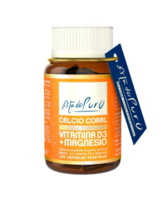 CALCIO CORAL VIT D3 MG 120CAP ESTADO PURO – foto del producto aporta magnesio calcio