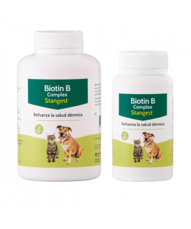 BIOTIN B COMPLEX PERROS Y GATOS 100COMP – foto del producto vit mcg biotin