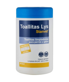 TOALLITAS LYS PIEL OJOS OIDOS PERROS Y GATOS 40UDS – foto del producto toallitas lys piel