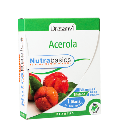 NUTRABASICS ACEROLA 30CAPS – foto del producto acerola extracto nutrabasics
