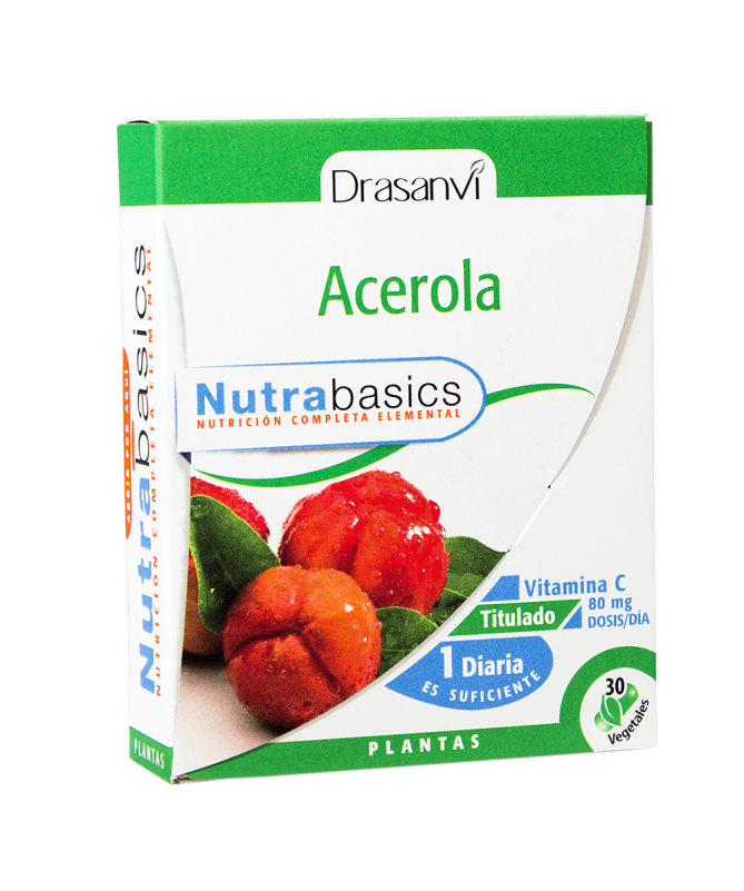 NUTRABASICS ACEROLA 30CAPS – foto del producto acerola extracto nutrabasics NUTRABASICS ACEROLA 30CAPS – foto del producto acerola extracto nutrabasics