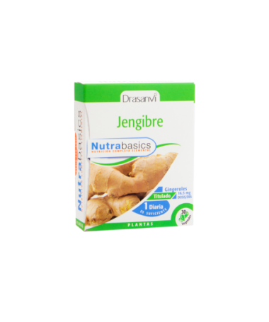 NUTRABASICS JENGIBRE 30CAPS – foto del producto jengibre nutrabasics 30caps