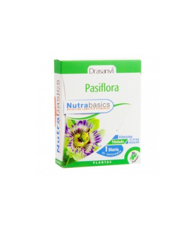 NUTRABASICS PASIFLORA 30CAPS – foto del producto pasiflora nutrabasics 30caps
