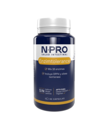 NPRO ENZIM TOLERANCE 60CAP – foto del producto 000 500 cápsula