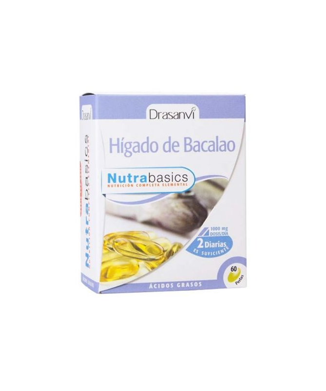 NUTRABASICS HIGADO DE BACALAO 90PERLAS – foto del producto bacalao nutrabasics higado NUTRABASICS HIGADO DE BACALAO 90PERLAS – foto del producto bacalao nutrabasics higado