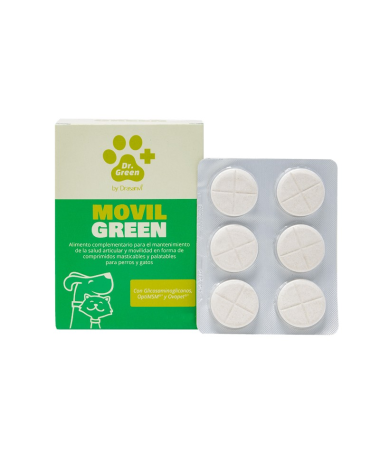 MOVILGREEN PERROS Y GATOS 60COMP – foto del producto sulfato vitamina movilgreen